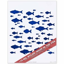 Fish Stencil Set School of Fish Ocean Marine Fishing Sea Life Aquarium Nautica