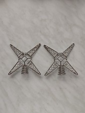 IKEA 2 x Gardinenstangen-Endstück Perlen Stern Vintage etwa 30 jahre alt