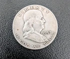 1957-D Franklin Half Dollar 50C Denver Business Strike 90% Silver (KM#199)