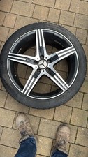 Mercedes 19” 5 Twin Spoke Alloy Wheels 5x112 – Refurb Project – 1 Buckled VITO