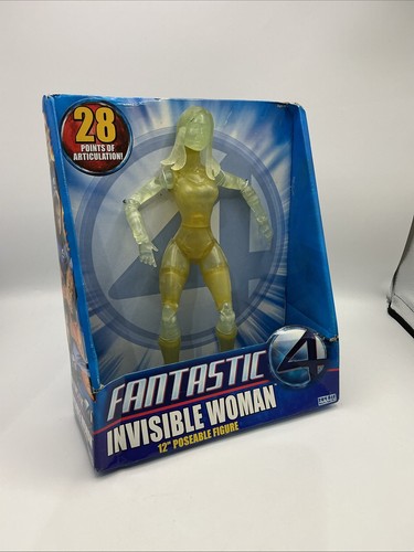 ToyBiz Fantastic 4 2005 Film Donna Invisibile 12" Figura Posabile Nuovo Marvel (56) - Foto 1 di 6