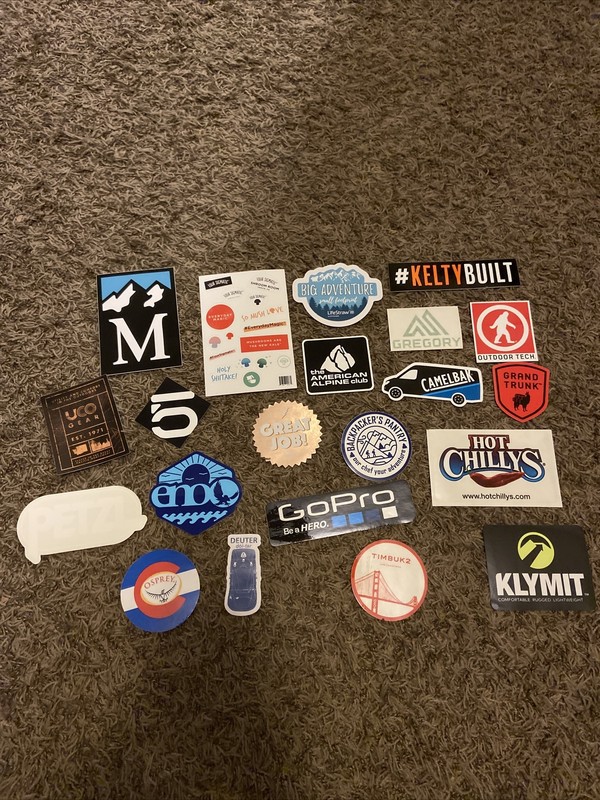 29 Outdoor Stickers Go Pro Kelty Kavu Gregory Timbuk2 Klymit Lifestraw Camelbak