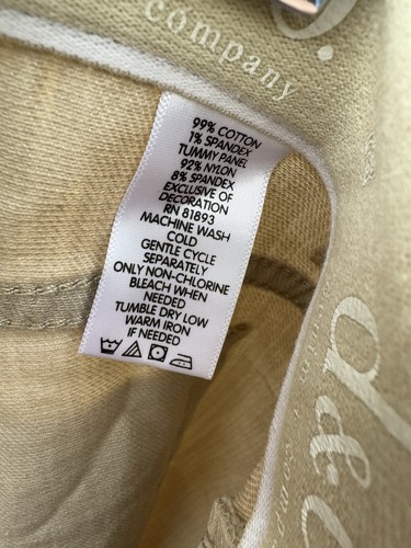 Denim & Co Cropped Capri Jeans Womens Plus Size 24W Tan New NWT 40 Waist QVC HSN - Picture 4 of 15