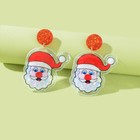 Christmas Santa Claus Earrings Drop Dangle Stud Party Jewellery Traditional Gift
