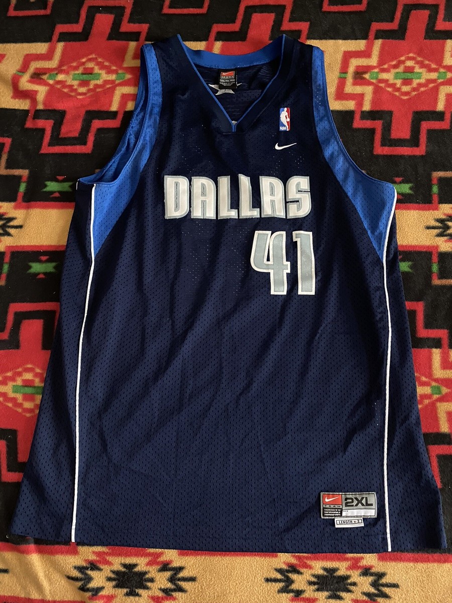 Nike Team Dallas Mavericks Dirk Nowitzki Stitched #41 Jersey Size