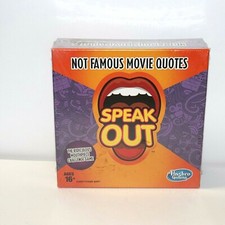 SPEAK OUT Mouthpiece Challenge Game - NOT FAMOUS MOVIE QUOTES - Hasbro - NIB