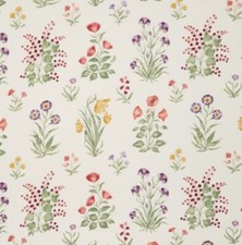 Nina Campbell Curtain Fabric 'DAPURI' 3.6 METRES MULTI (03) Linen Blend