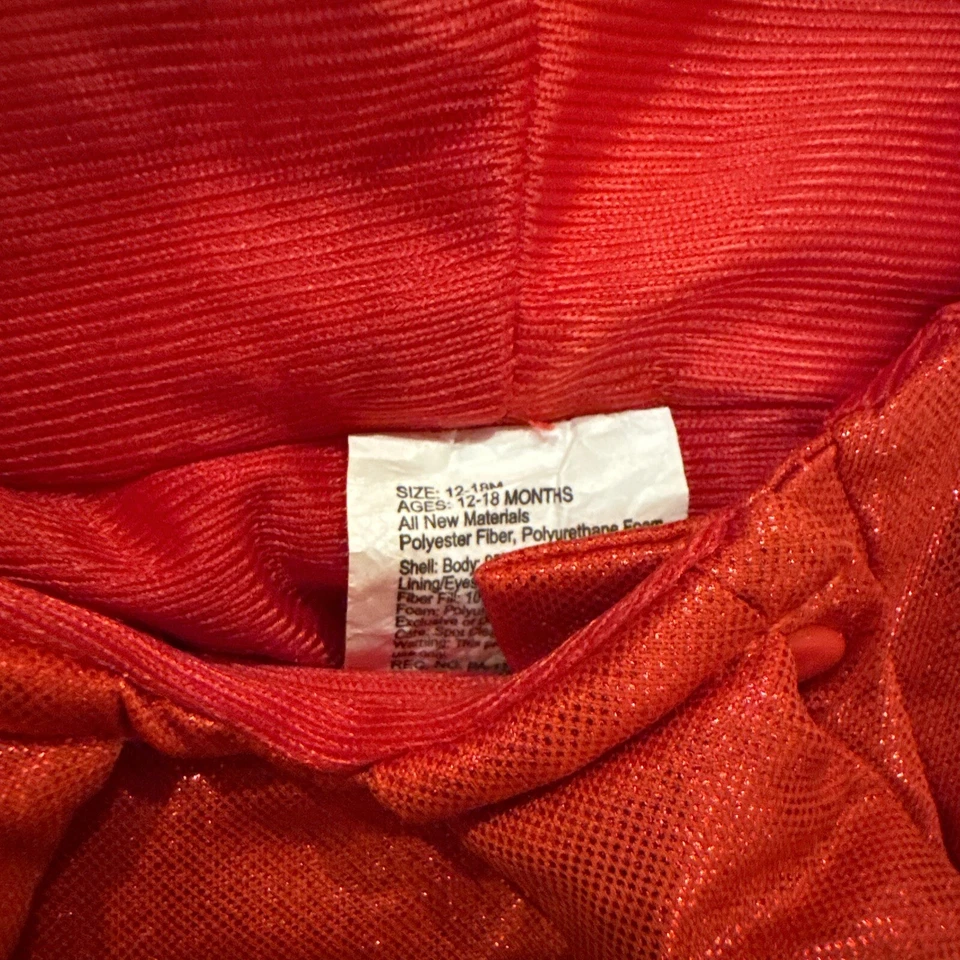 Baby Boy/Girl Polyester Little Red Lobster Crab Halloween Costume 12-18 (31) - Image 3 of 4