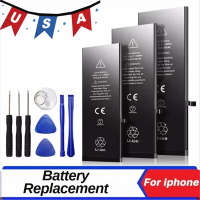 Replacement Baterry For iPhone 6 7 8 X XR XS Max 11 12 13 14 15 16 Pro Max Lot