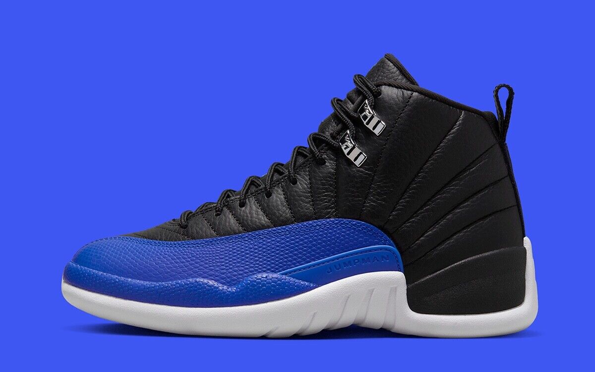 black and royal jordan 12