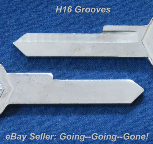 SET ORIGINAL LINCOLN MERCURY KEY BLANKS 1952-1958 H15 H16 H21 1127B 1127C NOS - Picture 4 of 5