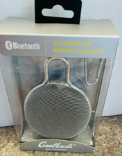      Bluetooth Splashproof Wireless Speaker Shiny Silver NIB 40 50 OFF     