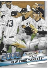2020 Topps Update Baseball Decades' Best New York Yankees Team Card          #52