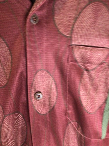 Vintage Patagonia Inyo Rhythm Long Sleeve Button Up Shirt Mens Medium Red - Picture 7 of 19