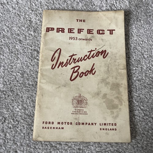 1953- Ford Prefect Instruction Book