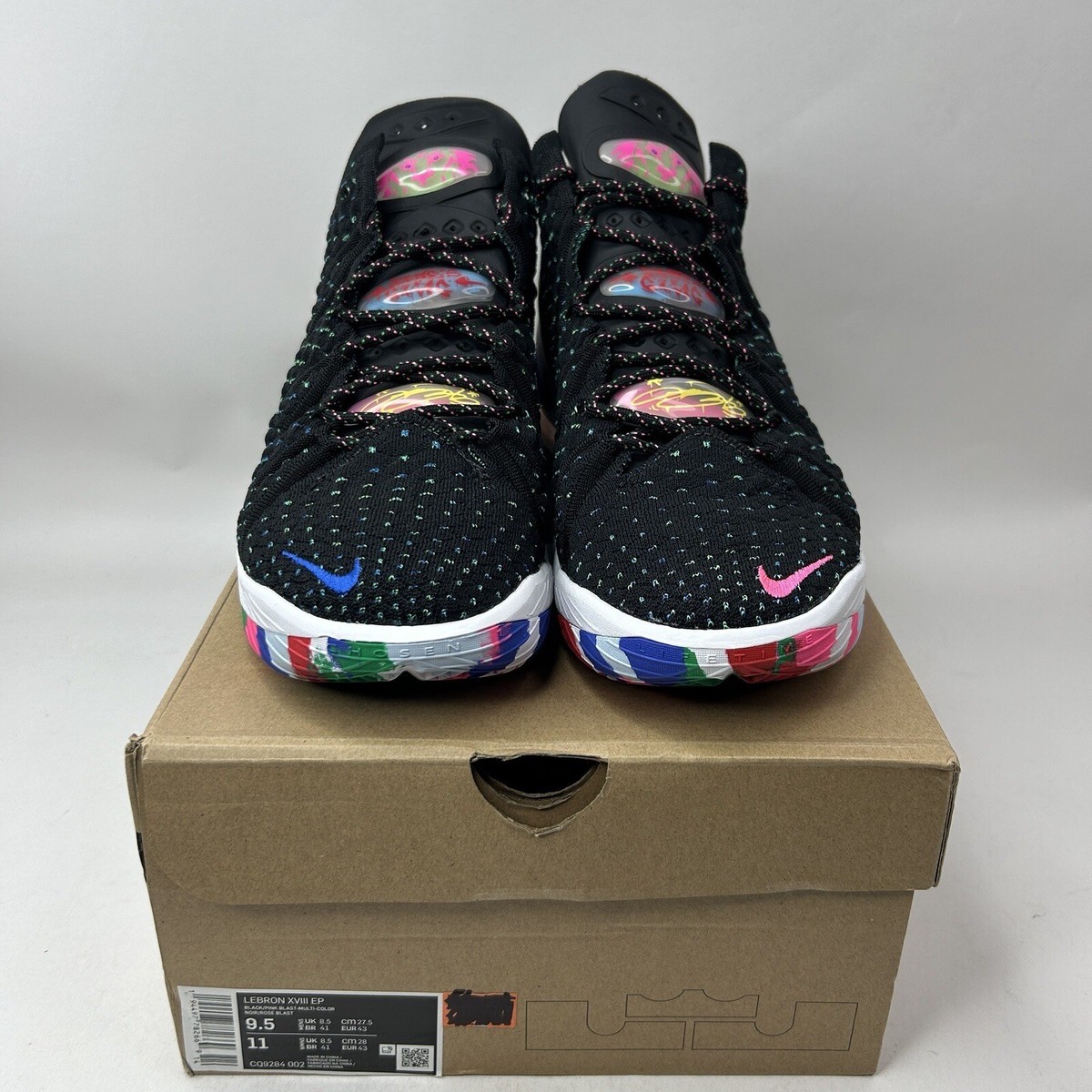 新品未使用✨NIKE　ナイキLEBRON18 レブロン18 JAMES GANG Nike LeBron XVIII 18 JAMES GANG Black Pink Multi sz 18