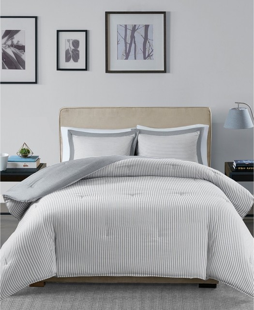 Hayden Reversible Stripe Down Alternative Comforter Mini Set For