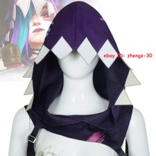Arcane  League of Legends Jinx Fish Head Hoodie Hat Cosplay Costume Prop Cloak