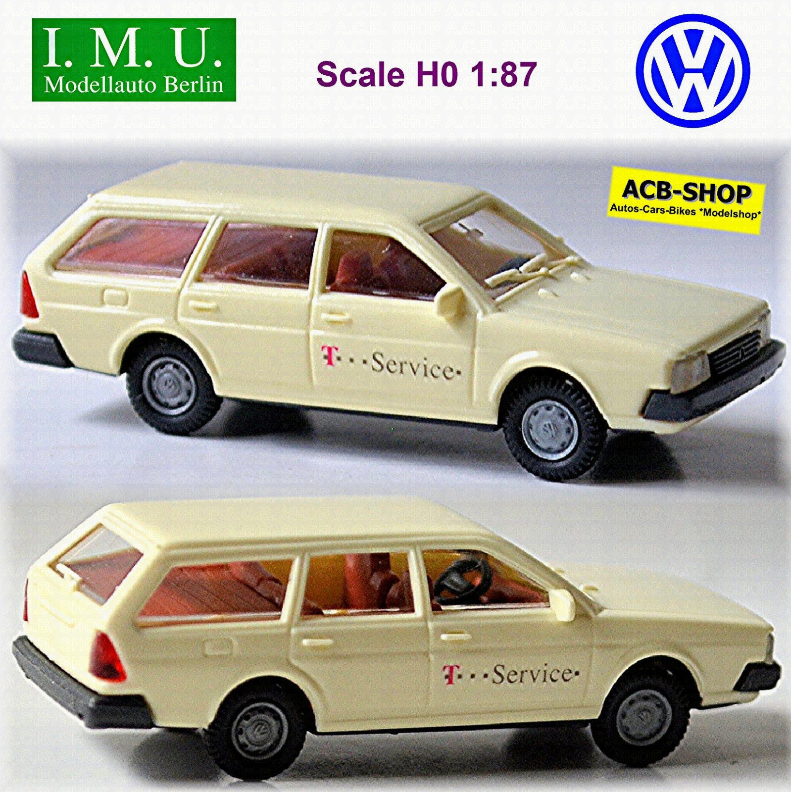 VW Passat B2 Variant 1981 T...Service 1980-88 Type B2 White 1:87 I.M.U. 11037