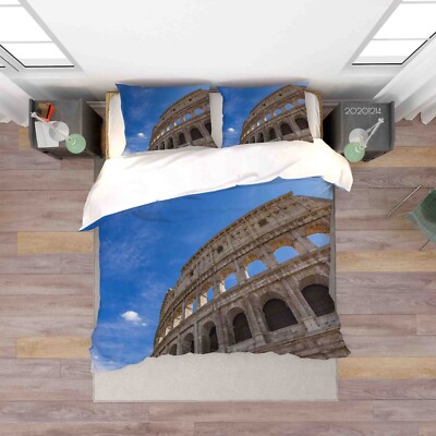 3D Architecture Cloud Sky Quilt Cover Set Duvet Cover Bedding Pillowcases 1911