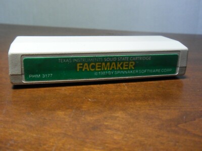 FACEMAKER (1983) For Texas Instruments Home Computer Cartridge & USA