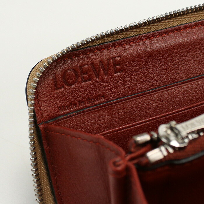 Used LOEWE Zip Around Wallet Long Brown Beige Rank Ab Us-2 Used LOEWE Zip Around Wallet Long Brown Beige Rank Ab Us-2