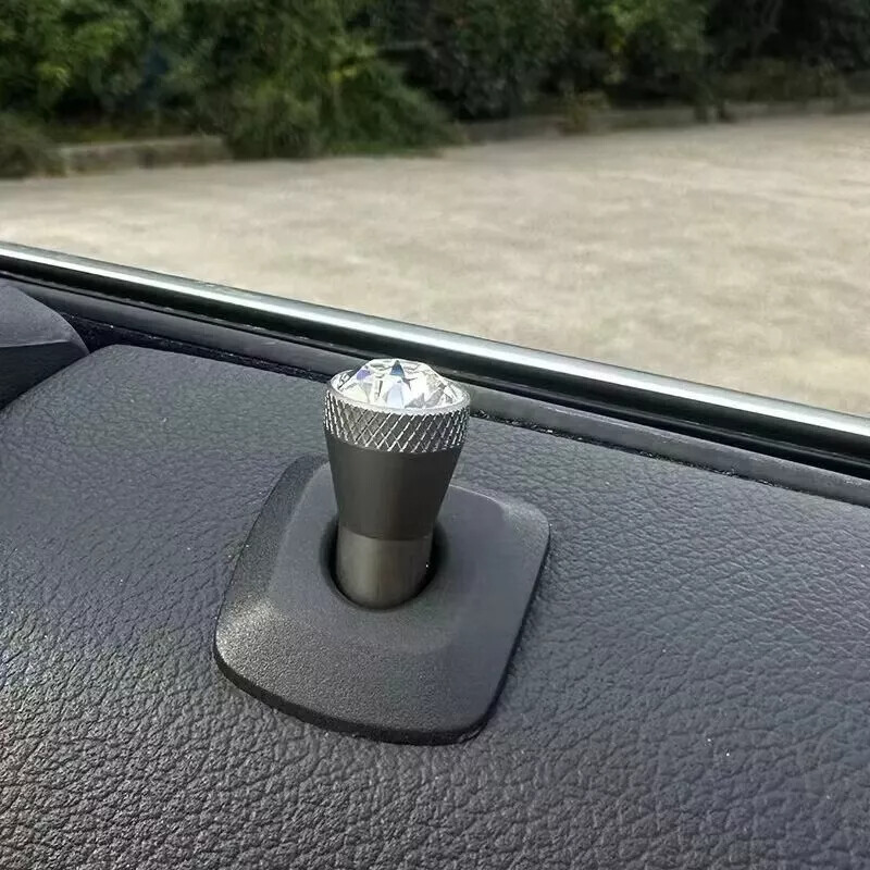51265A681A8 Car Interior Door Lock Knobs Crystal Door Pin For BMW