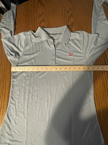 Walgreens Shirt Womens Medium Long Sleeve Polo Employee Uniform High Performance - Picture 7 of 8