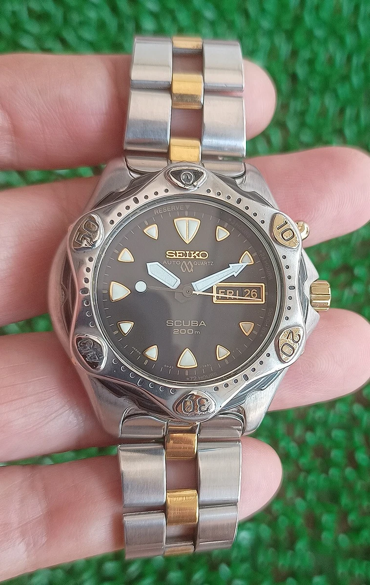 VERY RARE SEIKO 5M23 7A00 STARFISH AUTO QUARTZ SCUBA 200M. DIVER