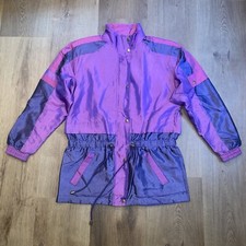 Vintage Lavon Jacket Womens Windbreaker Iridescent Track Suit Vtg 80s 90s Medium