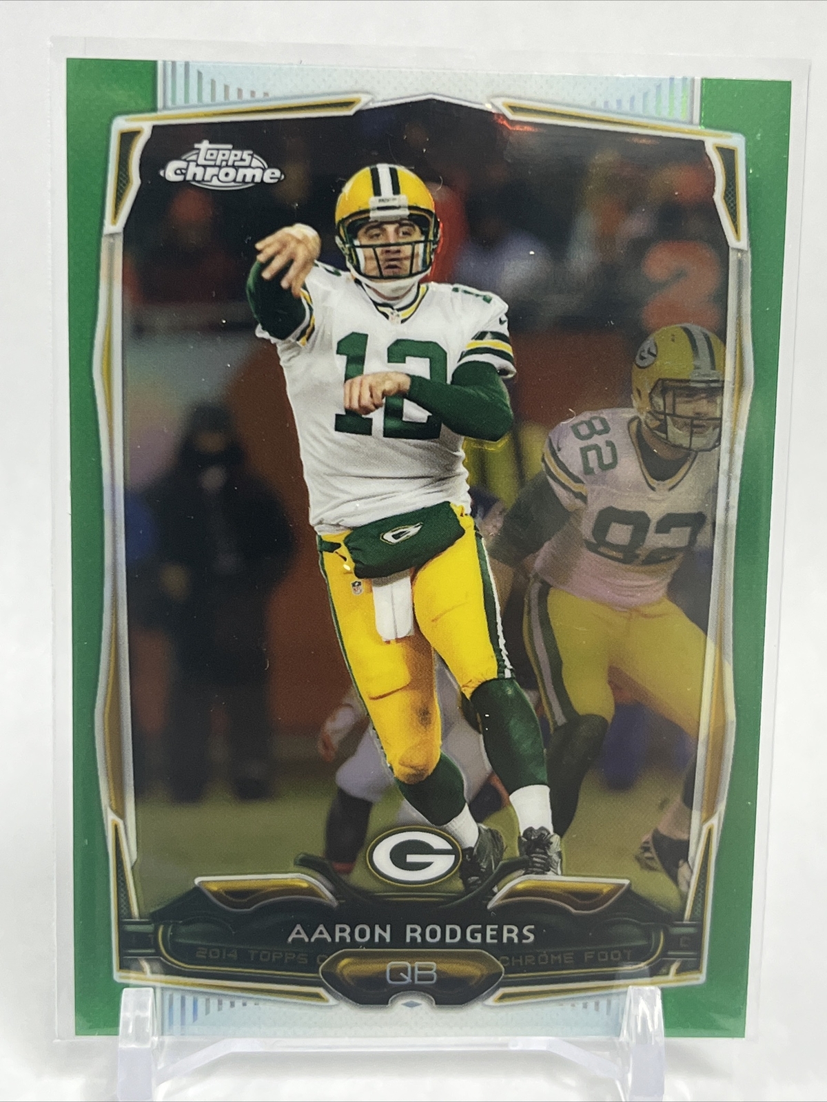 2014 Topps Chrome Green Refractor 83 Aaron Rodgers