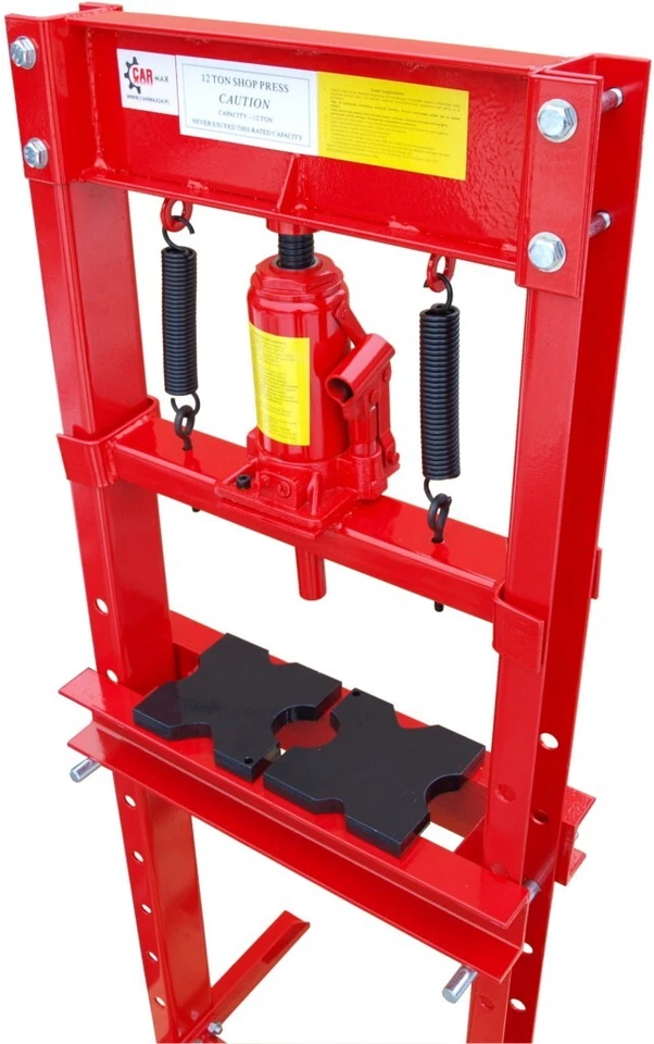 Werkstattpresse 12T Hydraulikpresse + Druckstücksatz 10-tlg. – Rahmenpresse - Bild 4 von 4