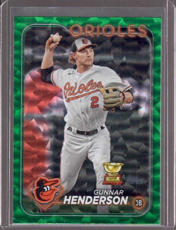GUNNAR HENDERSON 2024 Topps Series 2 #450 Green Foil Parallel #095/499