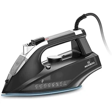 MOOSOO Steam Iron 1800W Portable Steam-Dry Iron Anti-drip Iron with Auto-Off