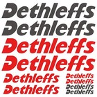 Dethleffs autocollant sticker camping car caravane caravan 10 Pièces