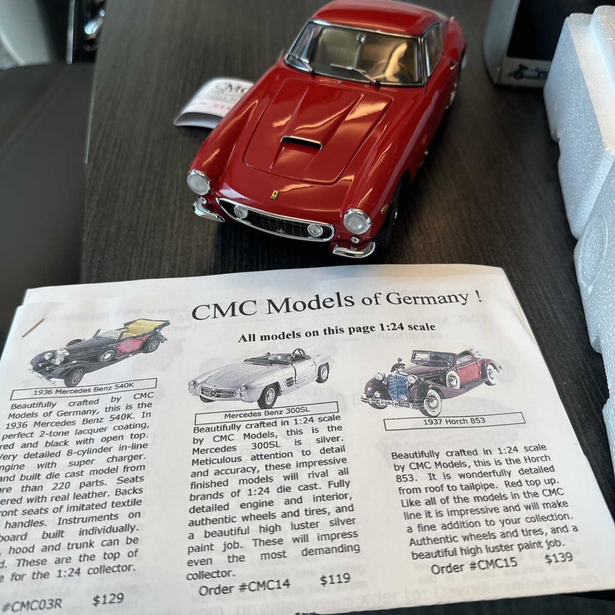 1:18 CMC Ferrari 250 GT Berlinetta SWB 1961 Red M-046 RARE 1:18 CMC Ferrari 250 GT Berlinetta SWB 1961 Red M-046 RARE