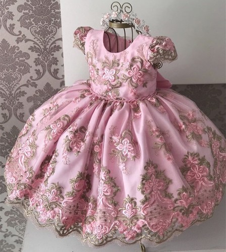 Kids Dress Girls Wedding Tulle Lace Dress Princess Party Pageant Formal Gown - Picture 27 of 30
