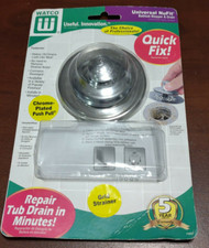 Chrome Plated Bathtub Stopper Drip Tub Drain Grid Strainer Watco 48750-Pp-Cp-G-C