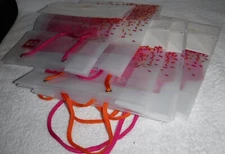 Vintage Lot of 7 Old Store Stock Vintage Dunkin' Donuts Plastic Bags