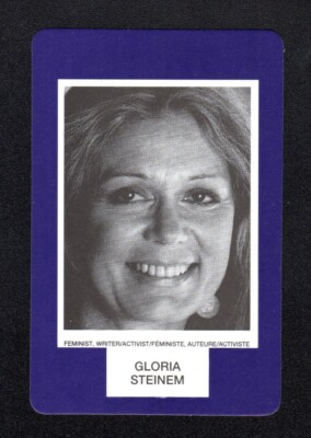 Gloria Steinem Activist 1993 Face To Face Game Card Canadian Issue
