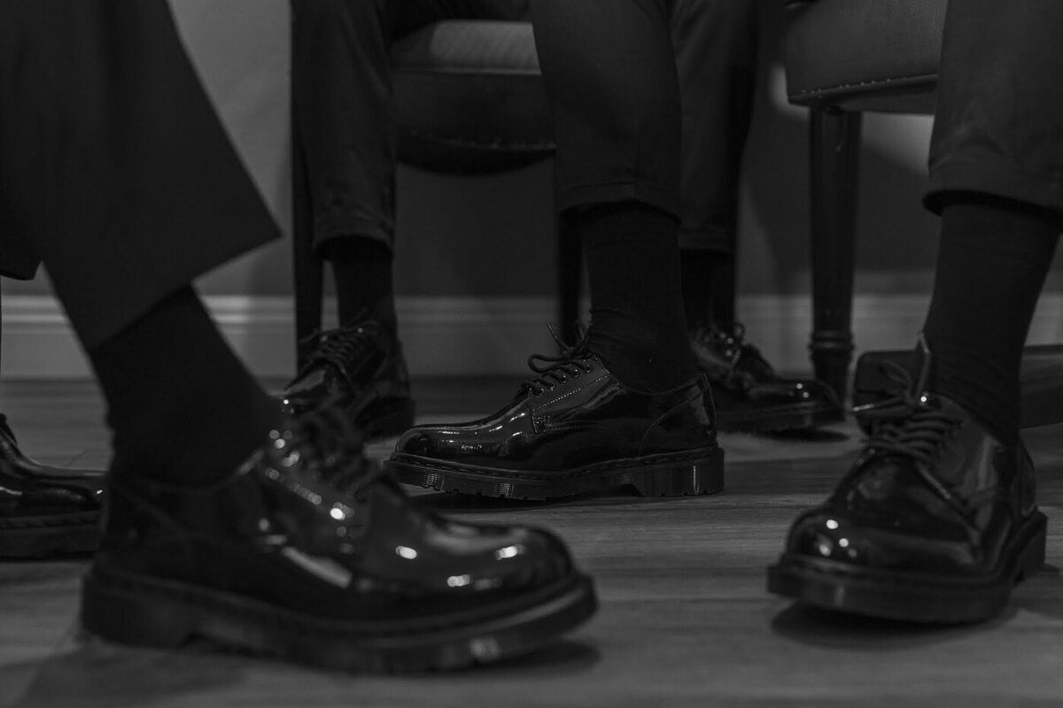 Dr. Martens x Fragment Hollingborn Derby Black Leather Shoes Dr. Martens x Fragment Hollingborn Derby Black Leather Shoes