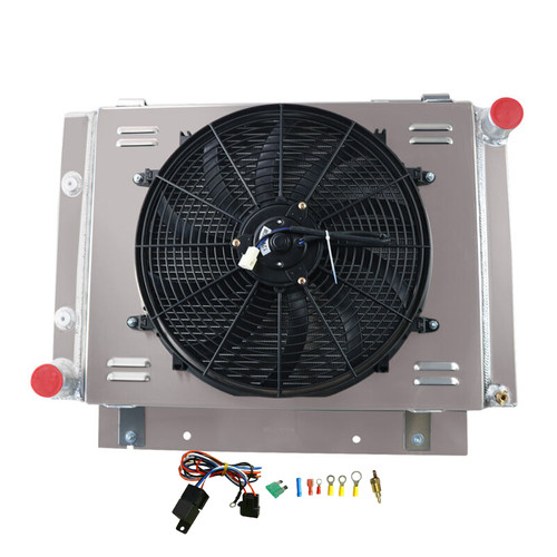 FOR 1960-1963 1961 1962 Ford Galaxie 500XL V8 3 ROW RADIATOR+FAN SHROUD ...