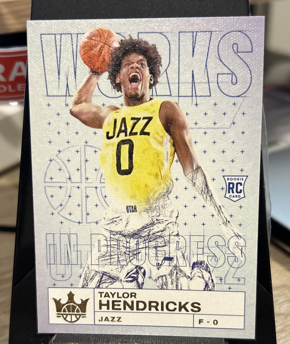 2023-24 Panini Court Kings Taylor Hendricks Works In Progress Rookie RC Jazz