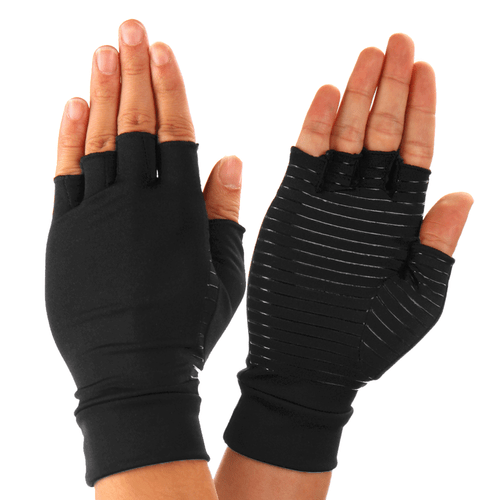 Copper Infused Arthritis Gloves Compression Support Hands Pain Relief Women Men - Picture 14 of 21