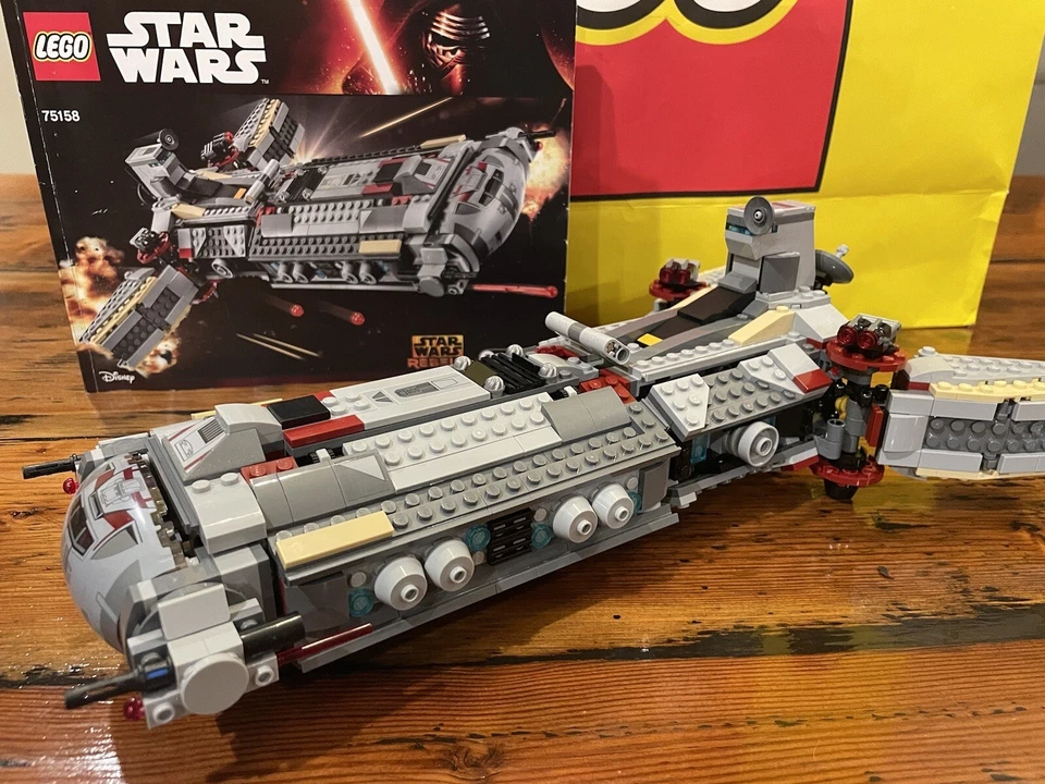 LEGO Star Wars 75158 Fragata de Combate Rebelde 100% COMPLETA con Instrucciones, Retirada Foto 4 de 4