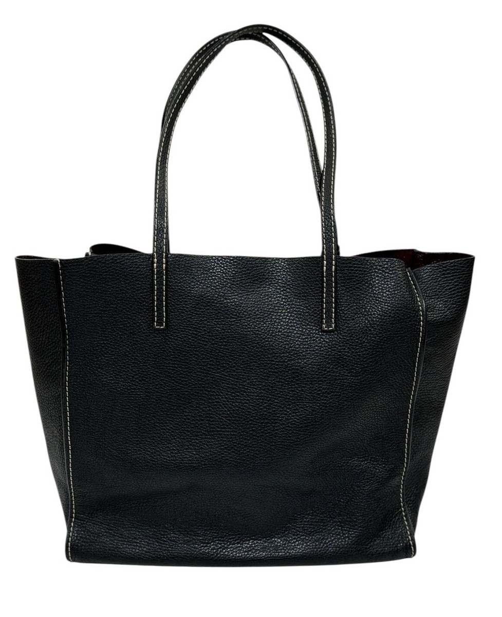トートバッグ Marc Jacobs Black Leather The Small Tote Bag Marc Jacobs The Leather Small Tote Bag | Black | FARFETCH