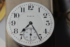 Vintage 1917 ELGIN Grade 387 16s 17J Pocket Watch Movement--4 Parts