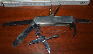 Hartkopf & Co Solingen Pocket Knife 8 Functions Excellent Condition.