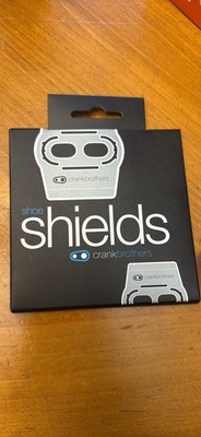 crankbrothers Shoe Shields Metal Cycling Sneaker Accessory Black Silver