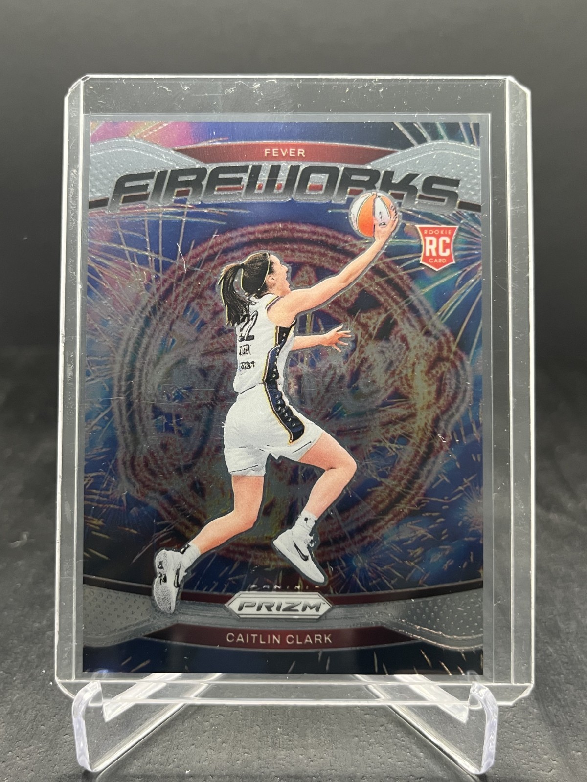 2024 Panini Prizm WNBA Basketball Caitlin Clark RC Rookie Fireworks #13 (A)